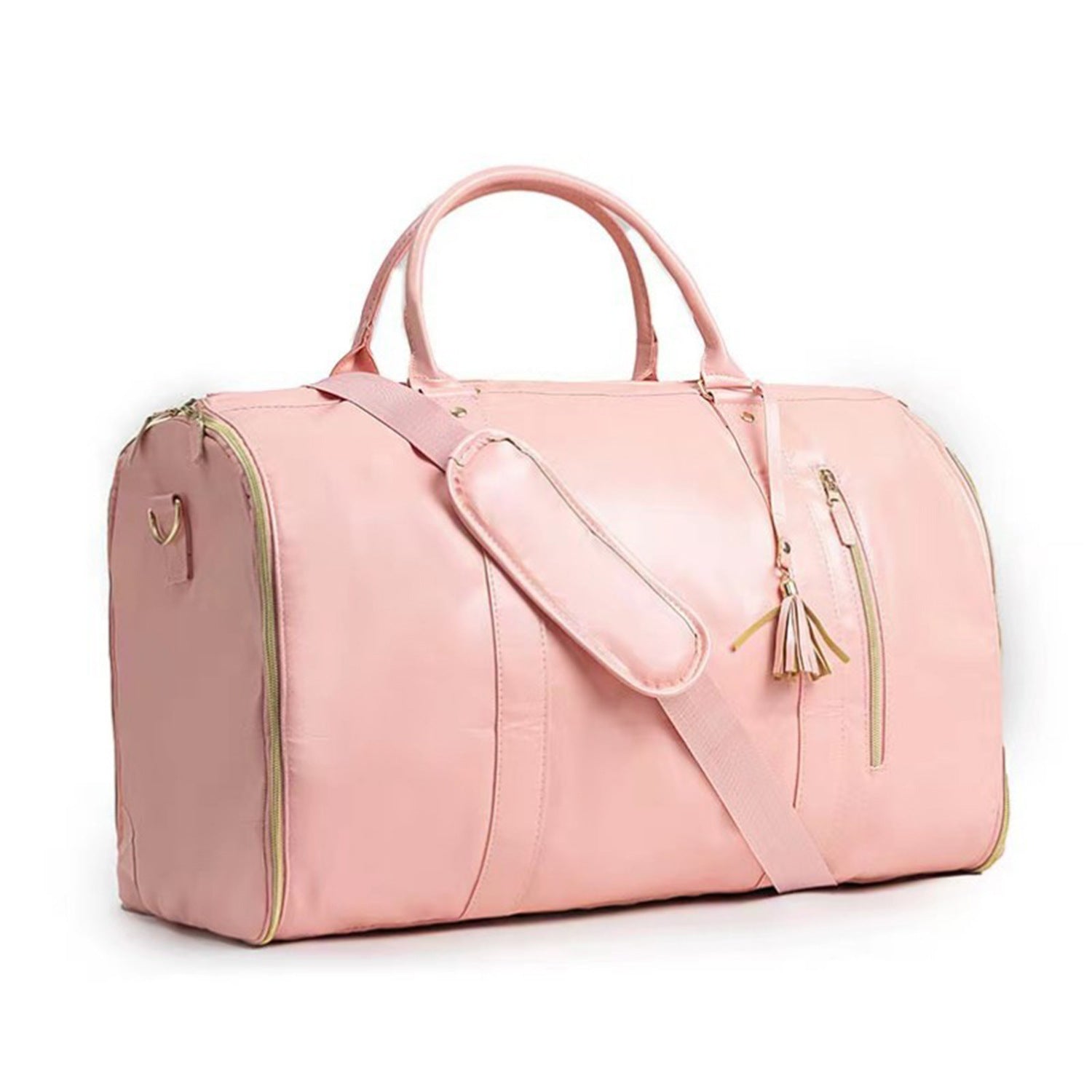 Bolso de mano, equipaje de cabina para guardar trajes y vestidos, de gran capacidad y con las medidas aceptadas por las aerolineas para llevar en el avion sin pagar por facturar maleta . 
